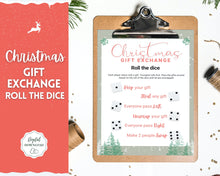 Load image into Gallery viewer, Christmas Roll The Dice Game | Holiday Xmas Party Game Printables for the Family | Green
