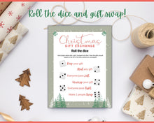 Load image into Gallery viewer, Christmas Roll The Dice Game | Holiday Xmas Party Game Printables for the Family | Green
