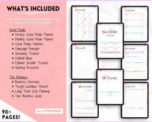 Load image into Gallery viewer, Social Media Digital Planner | GoodNotes Content &amp; Marketing Planner for Instagram, YouTube, TikTok | Pastel Rainbow

