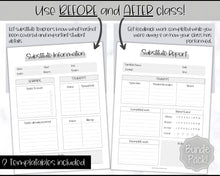 Load image into Gallery viewer, Substitute Teacher Note Template | Printable While You Were Out Substitute Teacher Binder | Mono
