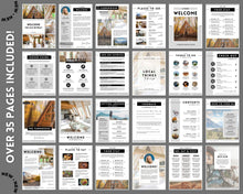 Load image into Gallery viewer, Airbnb Welcome Book Template | Editable Canva Welcome Guide for Vacation Rentals | Mono
