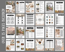 Load image into Gallery viewer, Airbnb Welcome Book Template | Editable Canva Welcome Guide for Vacation Rentals | Farmhouse
