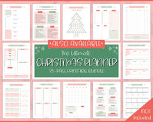 Load image into Gallery viewer, FREE - Christmas Card List Printable, Holiday Card Tracker Template
