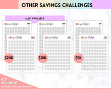 Load image into Gallery viewer, 5k Envelope Challenge, 5000 Savings Tracker Printable, 100 Envelopes Save, Budget Cash Envelope, 100 day challenge, Money Saving Finance | Pastel Rainbow
