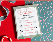 Load image into Gallery viewer, Christmas Roll The Dice Game | Holiday Xmas Party Game Printables for the Family | Green
