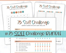 Load image into Gallery viewer, EDITABLE 75 SOFT Challenge Tracker | 75soft Printable Challenge, Fitness &amp; Health Planner | Summer
