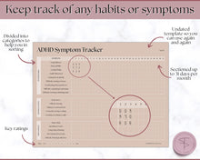 Load image into Gallery viewer, ADHD Symptom Tracker, Behavior &amp; Hygiene Tracker BUNDLE | Lux
