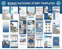 Load image into Gallery viewer, AIRBNB Instagram Templates | Editable Social Media Posts on Canva | Lovelo Navy
