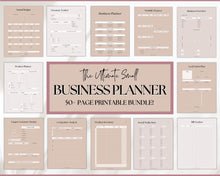 Load image into Gallery viewer, Small Business Planner Printable BUNDLE | Ultimate Business Tracker for Entrepreneur &amp; Business Owners | Lux
