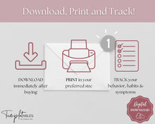 Load image into Gallery viewer, ADHD Symptom Tracker, Behavior &amp; Hygiene Tracker BUNDLE | Lux
