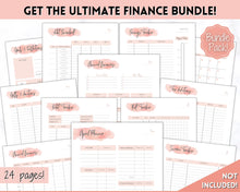 Load image into Gallery viewer, 1000 Savings Challenge, 1k Saving Tracker Printable | 30 day, Cash Envelopes to Save Money &amp; Budget | Pink
