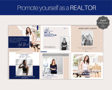 Load image into Gallery viewer, 65 REALTOR Facebook Post Templates. Real Estate Facebook Templates. Editable Canva Template Pack. Marketing Graphics, Social Media Posts
