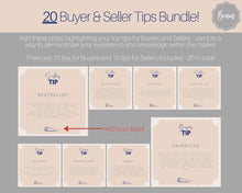 Load image into Gallery viewer, 65 REALTOR Facebook Post Templates. Real Estate Facebook Templates. Editable Canva Template Pack. Marketing Graphics, Social Media Posts
