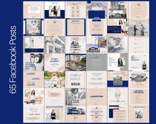 Load image into Gallery viewer, 65 REALTOR Facebook Post Templates. Real Estate Facebook Templates. Editable Canva Template Pack. Marketing Graphics, Social Media Posts
