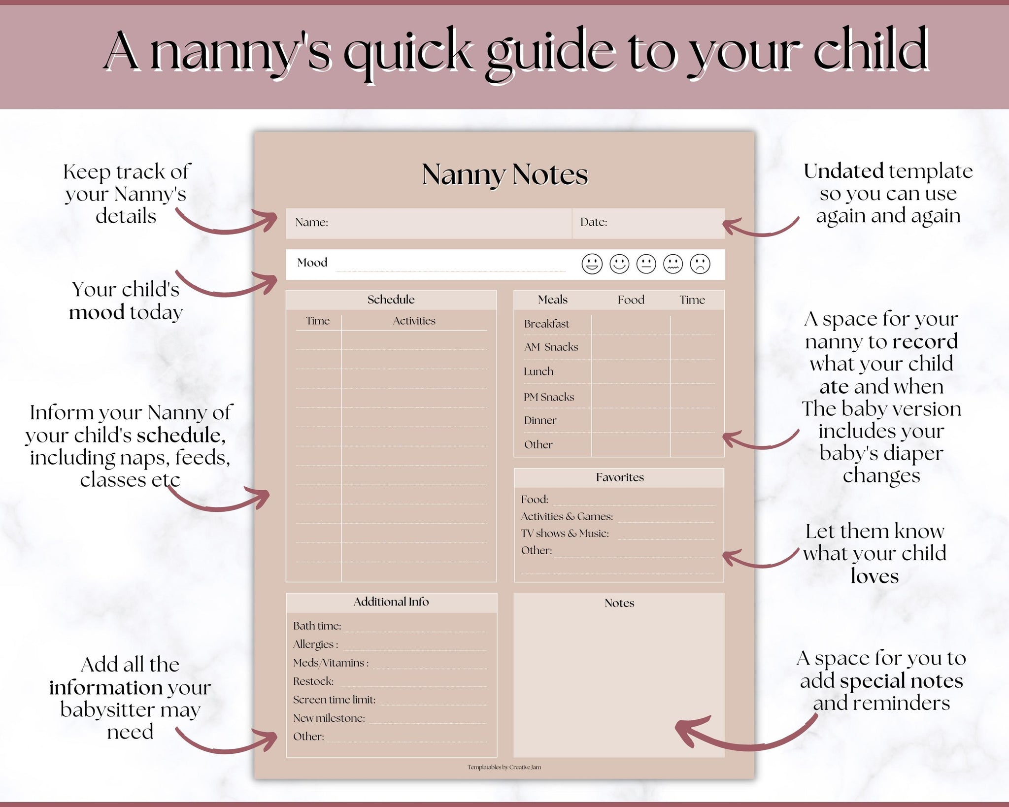 Nanny Schedule Report Template For Baby Babysitter Hiring Guide nanny-schedule-report-template-for-baby-babysitter-hiring-guide
