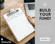 Load image into Gallery viewer, Sinking Funds Tracker BUNDLE | Printable Savings, Budget &amp; Finance Trackers | Mono Swash
