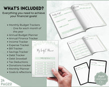 Load image into Gallery viewer, Savings Challenge Printables BUNDLE  set of 12 Saving Trackers, Cash Envelope Stuffing, A6 Budget Binder, Save Money Challenges, Mini saving
