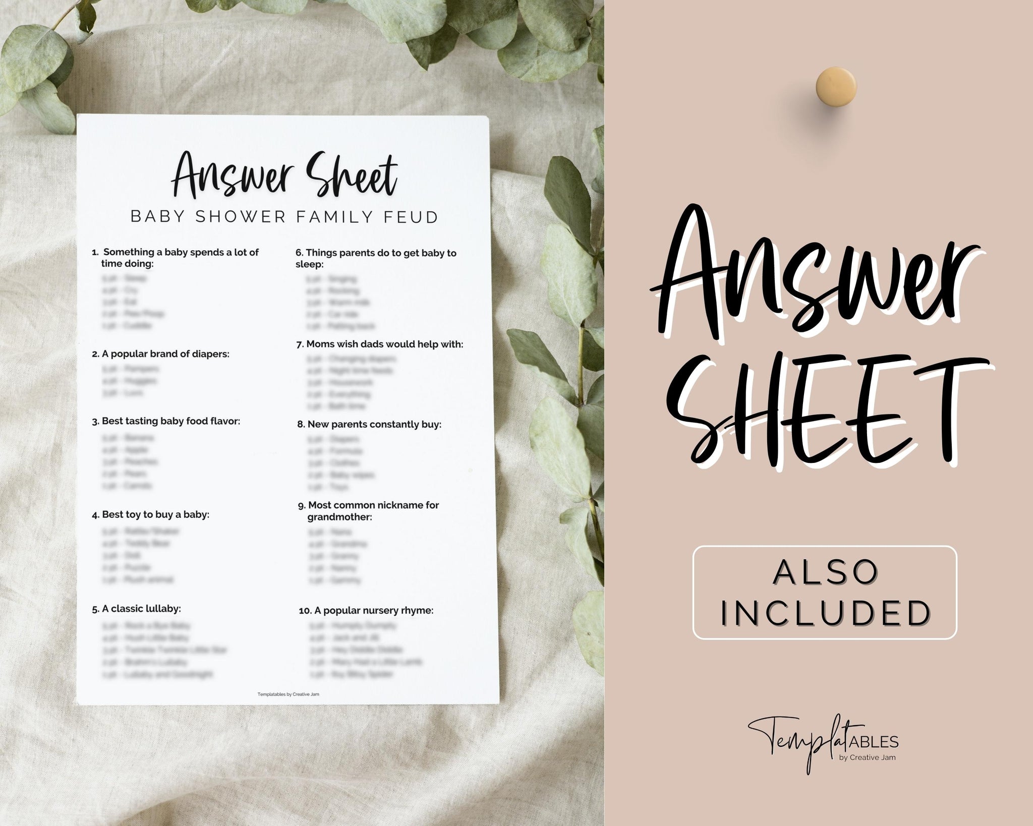 Baby Shower Printable Games And Answer Sheets Free Printable Baby