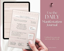 Load image into Gallery viewer, Manifestation &amp; Affirmation Journal | Law of Attraction, Vision Board &amp; Mindfulness Printables | Lux

