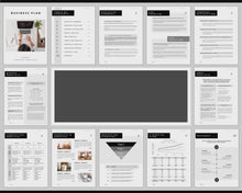 Load and play video in Gallery viewer, Google Docs Business Plan Template | Editable Small Business Start Up Workbook | Mono
