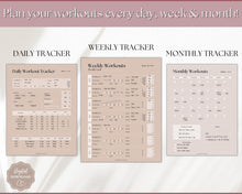 Load image into Gallery viewer, Workout Tracker BUNDLE | Fitness, Exercise &amp; Weight loss Planner | Lux
