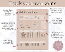 Load image into Gallery viewer, Workout Tracker BUNDLE | Fitness, Exercise &amp; Weight loss Planner | Lux
