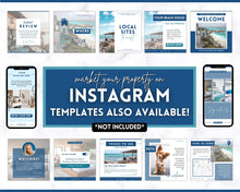 Load image into Gallery viewer, AIRBNB Instagram Templates | Editable Social Media Posts on Canva | Lovelo Navy
