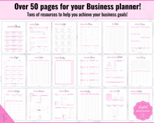 Load image into Gallery viewer, Small Business Planner Printable BUNDLE | Ultimate Business Tracker for Entrepreneur &amp; Business Owners | Brit Pink
