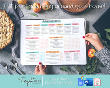 Load image into Gallery viewer, Editable Cleaning Schedule &amp; Housekeeping Checklist for House Chores | Colorful Sky Bundle
