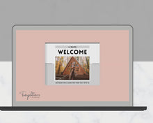 Load and play video in Gallery viewer, VRBO Welcome Book Template | Editable Canva Welcome Guide for Vacation Rentals | Landscape Mono
