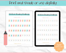 Load image into Gallery viewer, 50 Book Challenge Printable | Reading Challenge BUNDLE, Adult &amp; Kids Reading Log &amp; Book Tracker | Sky Colorful
