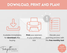 Load image into Gallery viewer, FREE - Monthly Goals &amp; Reflections Printables | Mono
