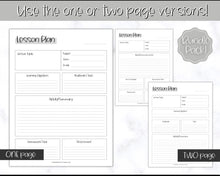 Load image into Gallery viewer, Weekly Lesson Plan Template Printable | Teacher Lesson Plan, Editable Digital Lesson Planner | Mono
