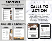 Load image into Gallery viewer, 30+ eBook Essentials Template Canva | Workbook, Worksheets &amp; Lead Magnet for Coaches &amp; Bloggers | Brit Mono
