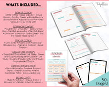 Load image into Gallery viewer, TEACHER Planner  Printable - 50+ pg BUNDLE | Academic Lesson Planner Template | Colorful Sky

