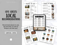 Load image into Gallery viewer, Airbnb Welcome Book Template | Editable Canva Welcome Guide for Vacation Rentals | Farmhouse
