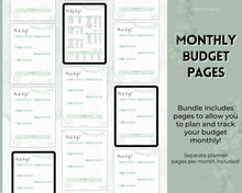 Load image into Gallery viewer, Savings Challenge Printables BUNDLE  set of 12 Saving Trackers, Cash Envelope Stuffing, A6 Budget Binder, Save Money Challenges, Mini saving

