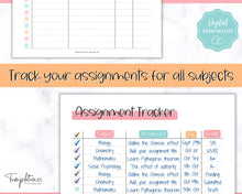 Load image into Gallery viewer, Assignment Tracker for Students | Homework &amp; Assignment Planner | Colorful Sky
