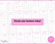 Load image into Gallery viewer, Small Business Planner Printable BUNDLE | Ultimate Business Tracker for Entrepreneur &amp; Business Owners | Brit Pink
