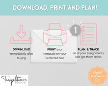 Load image into Gallery viewer, Assignment Tracker for Students | Homework &amp; Assignment Planner | Colorful Sky
