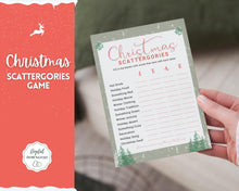 Load image into Gallery viewer, Christmas SCATTERGORIES Game | Holiday Xmas Party Game Printables for the Family | Green
