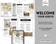 Load image into Gallery viewer, ADD ON | Airbnb Welcome Book Pages | Editable Welcome Guide, Canva Air bnb &amp; VRBO Superhost House Manual
