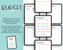 Load image into Gallery viewer, UNDATED Ultimate Digital Life Planner | GoodNotes Digital iPad Fitness, Budget, Wellness, Goals Planner | Colorful Sky
