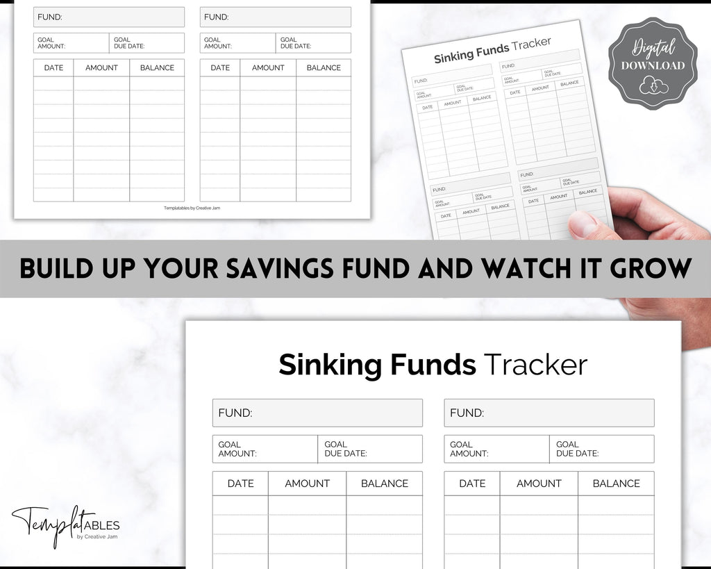 Sinking Funds Tracker BUNDLE | Printable Savings & Budget Trackers sinking-funds-tracker-bundle-printable-savings-budget-trackers