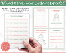 Load image into Gallery viewer, 35pg Christmas Planner Printable | Complete Xmas Holiday Planner &amp; Organizer
