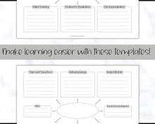 Load image into Gallery viewer, Nurse Concept Map Template for Nursing School | Mono
