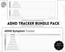 Load image into Gallery viewer, ADHD Symptom Tracker, Behavior &amp; Hygiene Tracker BUNDLE | Mono
