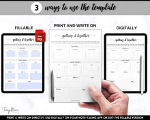 Load image into Gallery viewer, EDITABLE Brain Dump Template BUNDLE | To Do List Printable, ADHD Work Productivity Planner | Mono Swash
