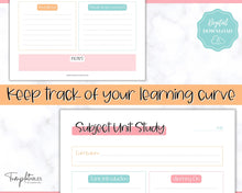 Load image into Gallery viewer, Unit Study Homeschool Planner | Printable Academic Lesson Planner | Colorful Sky
