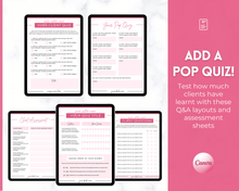 Load image into Gallery viewer, 60+ WORKSHEET Template Bundle | Canva Workbook Templates &amp; Lead Magnet for Coaches | Brit Pink
